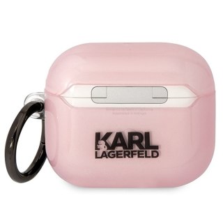 Etui Karl Lagerfeld KLA3HNCHTCP Apple AirPods 3 różowy/pink Ikonik Choupette