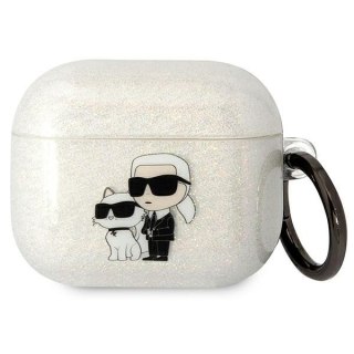 Etui Karl Lagerfeld KLA3HNKCTGT Apple AirPods 3 transparent Gliter Karl&Choupette