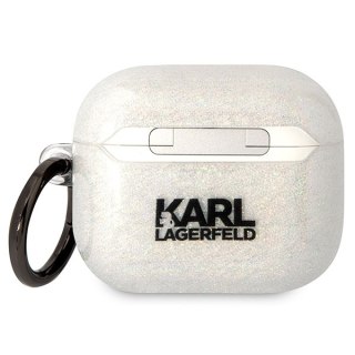 Etui Karl Lagerfeld KLA3HNKCTGT Apple AirPods 3 transparent Gliter Karl&Choupette