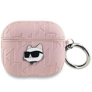 Etui Karl Lagerfeld KLA3PGCHPP Apple AirPods 3 cover Monogram Choupette Head różowy/pink