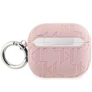 Etui Karl Lagerfeld KLA3PGCHPP Apple AirPods 3 cover Monogram Choupette Head różowy/pink