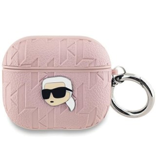 Etui Karl Lagerfeld KLA3PGKIPP Apple AirPods 3 cover Monogram Karl Head różowy/pink