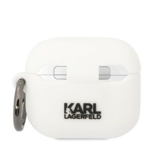 Etui Karl Lagerfeld KLA3RUNCHH Apple AirPods 3 cover biały/white Silicone Choupette Head 3D