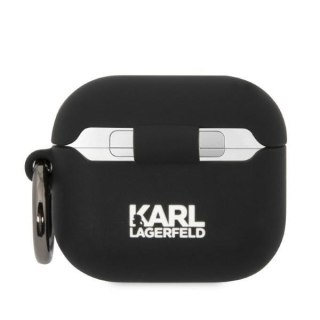 Etui Karl Lagerfeld KLA3RUNCHK Apple AirPods 3 cover czarny/black Silicone Choupette Head 3D