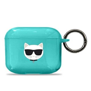 Etui Karl Lagerfeld KLA3UCHFL Apple AirPods 3 cover niebieski/blue Choupette