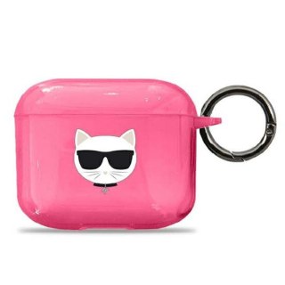 Etui na AirPods 3 Karl Lagerfeld Choupette różowe - stylowe akcesoria