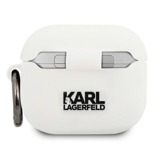 Etui Apple AirPods 3 Karl Lagerfeld Choupette silikonowe białe