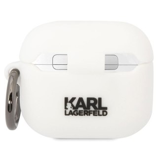 Etui na AirPods 3 Karl Lagerfeld KLACA3SILKCW białe silikonowe