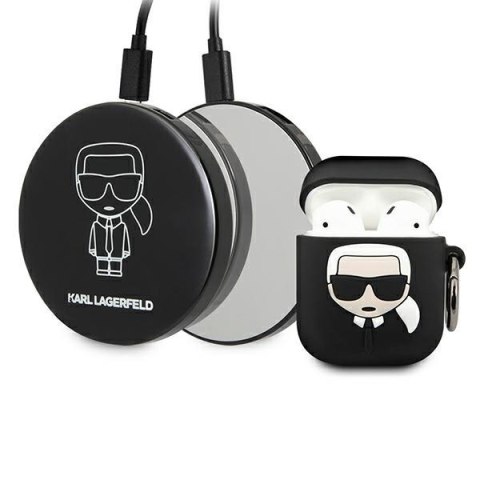 Etui Apple AirPods z Powerbankiem Karl Lagerfeld Ikonik - KLBPPBOA2K