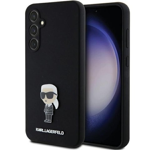 Etui Karl Lagerfeld KLHCS23FEMHKNPK Samsung Galaxy S23 FE Silicone Ikonik Metal Pin czarny/black