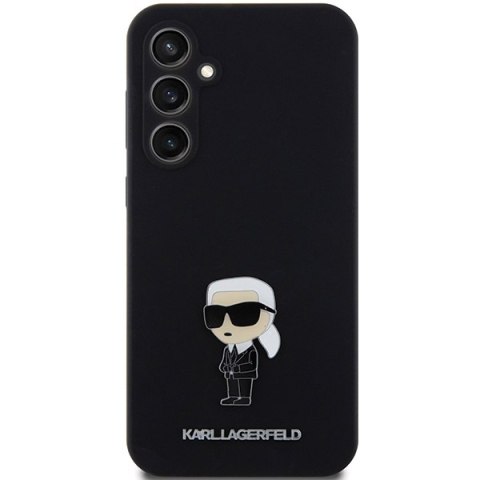 Etui Karl Lagerfeld KLHCS23FEMHKNPK Samsung Galaxy S23 FE Silicone Ikonik Metal Pin czarny/black