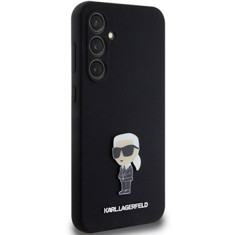 Etui Karl Lagerfeld KLHCS23FEMHKNPK Samsung Galaxy S23 FE Silicone Ikonik Metal Pin czarny/black