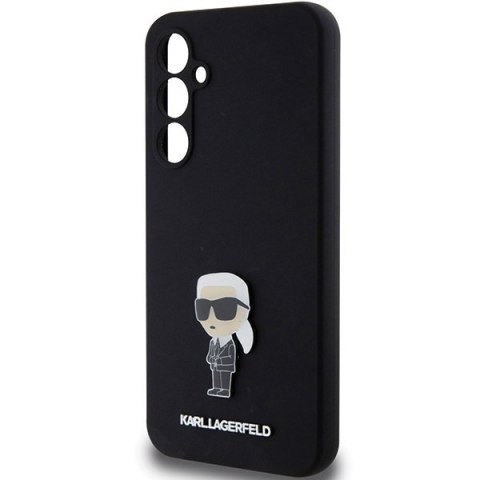 Etui Karl Lagerfeld KLHCS23FEMHKNPK Samsung Galaxy S23 FE Silicone Ikonik Metal Pin czarny/black