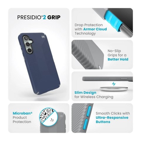 Etui Speck Presidio2 Grip Samsung Galaxy S23 FE (Coastal Blue/Black/White)