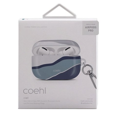 Etui Apple AirPods Pro UNIQ Coehl Ciel niebieskie - elegancka ochrona