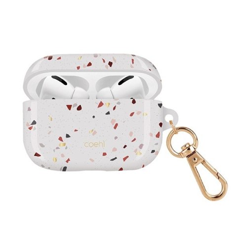 Etui UNIQ Coehl Terrazzo Apple AirPods Pro biały/natural white