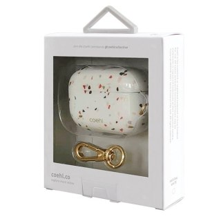 Etui UNIQ Coehl Terrazzo Apple AirPods Pro biały/natural white