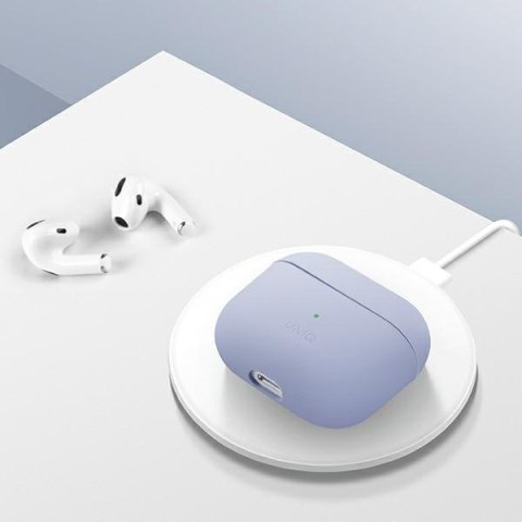 Etui na AirPods 3 UNIQ Lino Silicone różowe - stylowe i ochronne akcesorium