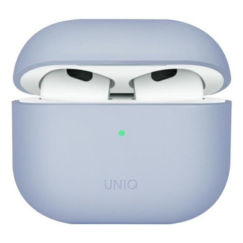 Etui na AirPods 3 UNIQ Lino Silicone błękitne - elegancka ochrona