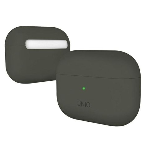 Etui na słuchawki AirPods Pro UNIQ Lino Silicone szare silikonowe