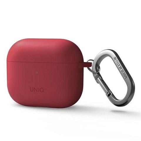 Etui UNIQ Nexo Apple AirPods 3 + Ear Hooks Silicone czerwony/coral