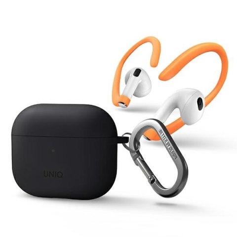 Etui Apple AirPods 3 UNIQ Nexo z silikonowymi uchwytami szare