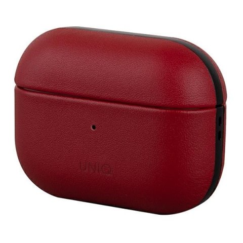 Etui Apple AirPods Pro UNIQ Terra skórzane czerwone - eleganckie ochraniacze