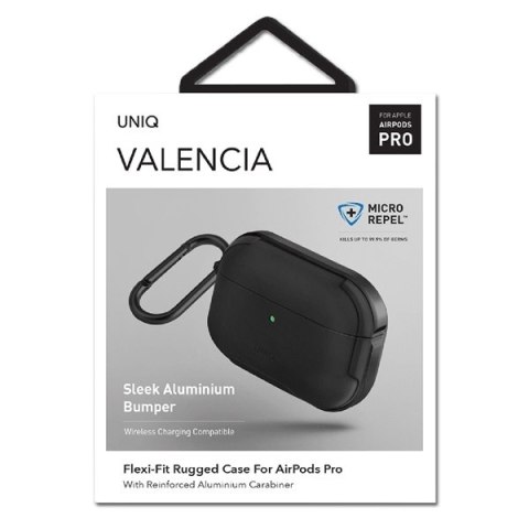 Etui na AirPods Pro UNIQ Valencia Antimicrobial czarne - ochrona i styl