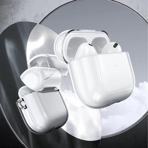 Etui na AirPods 3 USAMS przezroczyste czarne - ochrona i styl