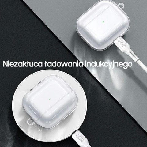 Etui na AirPods 3 USAMS przezroczyste czarne - ochrona i styl