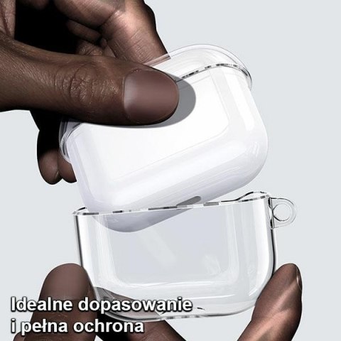 Etui na AirPods 3 USAMS przezroczyste czarne - ochrona i styl