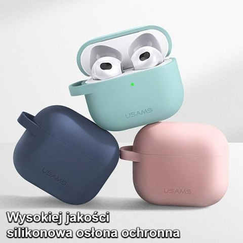 Etui na AirPods 3 USAMS silikon różowe - ochrona i styl w jednym