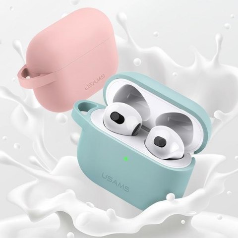 Etui na AirPods 3 USAMS silikon różowe - ochrona i styl w jednym