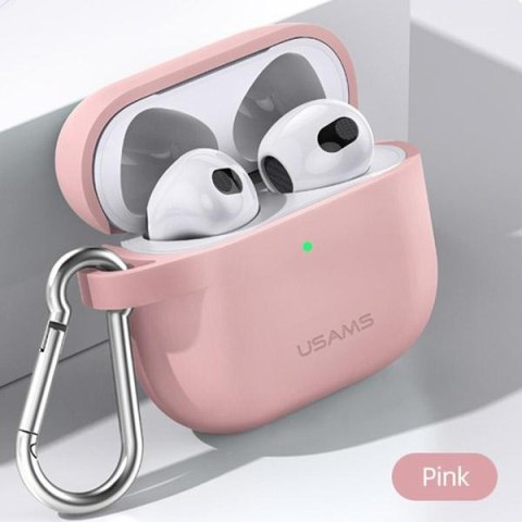 Etui na AirPods 3 USAMS silikon różowe - ochrona i styl w jednym