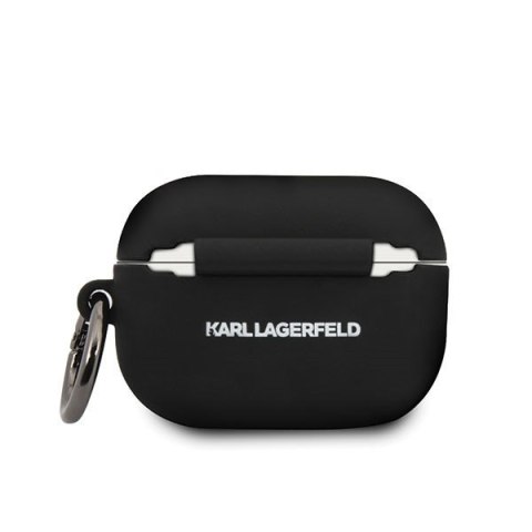 Etui Apple AirPods Pro Karl Lagerfeld czarne silikonowe Ikonik