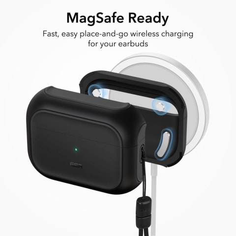 Etui na AirPods Pro 2/1 ESR Orbit Halolock MagSafe czarne