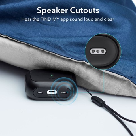 Etui na AirPods Pro 2/1 ESR Orbit Halolock MagSafe czarne