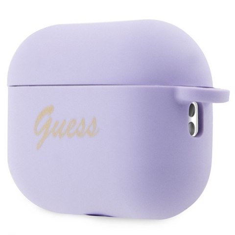 Etui na AirPods Pro 2 Guess GUAP2LSCHSU silikonowe serce purpurowe