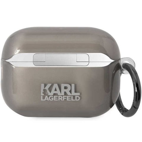 Etui Apple AirPods Pro 2 Karl Lagerfeld Ikonik czarne KKLAP2HNIKTCK