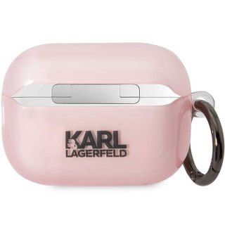 Etui Karl Lagerfeld KLAP2HNCHTCP Apple AirPods Pro 2 różowy/pink Ikonik Choupette