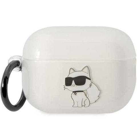 Etui na AirPods Pro 2 Karl Lagerfeld Ikonik Choupette przezroczyste