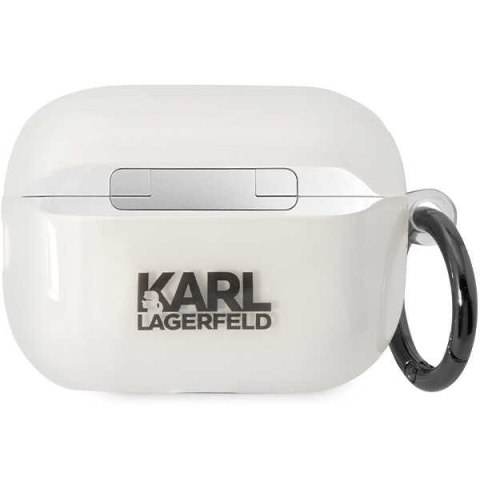 Etui na AirPods Pro 2 Karl Lagerfeld Ikonik Choupette przezroczyste