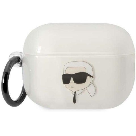 Etui na AirPods Pro 2 Karl Lagerfeld Ikonik transparentne KLAP2HNIKTCT