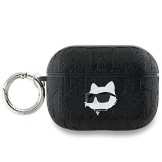 Etui Karl Lagerfeld KLAP2PGCHPK Apple AirPods Pro (2. generacji) cover Monogram Choupette Head czarny/black