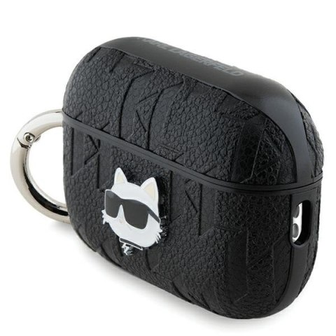 Etui Karl Lagerfeld KLAP2PGCHPK Apple AirPods Pro (2. generacji) cover Monogram Choupette Head czarny/black