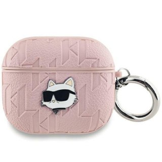 Etui Karl Lagerfeld KLAP2PGCHPP Apple AirPods Pro (2. generacji) cover Monogram Choupette Head różowy/pink