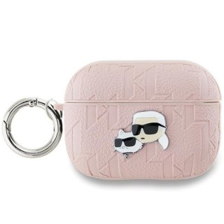 Etui Karl Lagerfeld KLAP2PGKCPP Apple AirPods Pro (2. generacji) cover Monogram Karl & Choupette Head różowy/pink