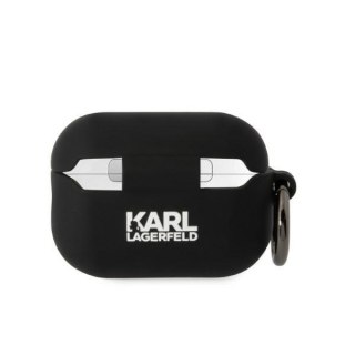 Etui Apple AirPods Pro 2 Karl Lagerfeld Choupette 3D czarne silikonowe