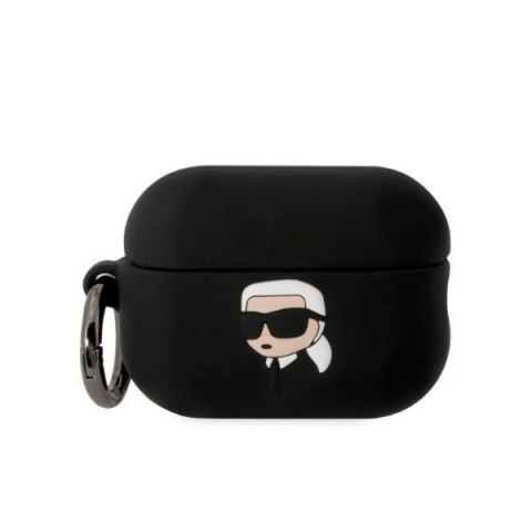 Etui na AirPods Pro 2 Karl Lagerfeld KLAP2RUNIKK czarne silikonowe 3D