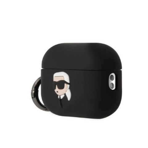 Etui na AirPods Pro 2 Karl Lagerfeld KLAP2RUNIKK czarne silikonowe 3D